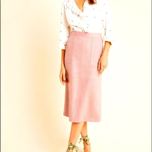 Pink Clarisa Pencil Skirt - Picture 1 of 5